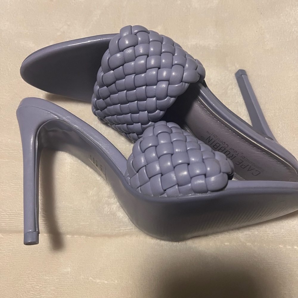 Cape Robbin Lavender Braided Heels